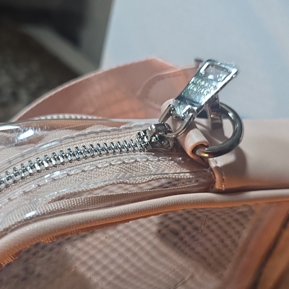 Steve Madden Transparent Bag with Pink Accents. NWOT. FREE WALLET. - Picture 6 of 7